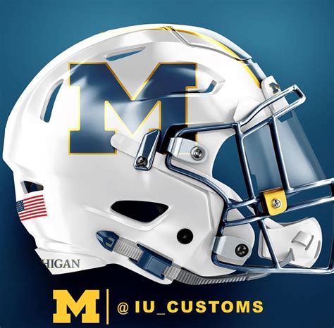 Concept Michigan Football helmets put modern twists on classic design ...