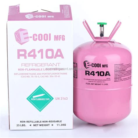 Refrigerant R410a In Disposable Refrigerant Cylinders With Net Weight