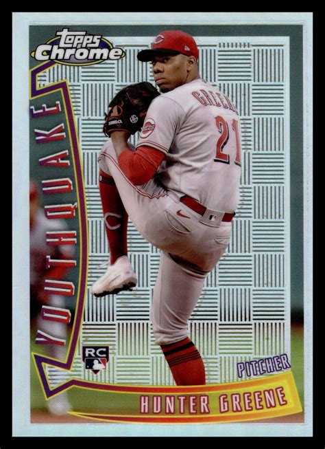 Topps Chrome Sonic Hunter Greene Youthquake Reds Rc Yq Ebay