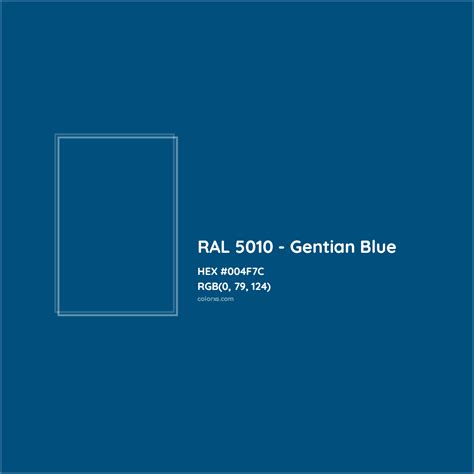 Ral 5010 Gentian Blue Complementary Or Opposite Color Name And Code