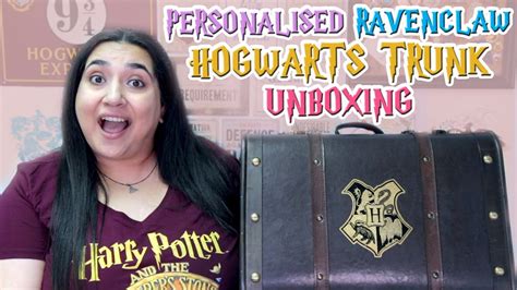 Personalised Ravenclaw Hogwarts Trunk Unboxing Platform Shop