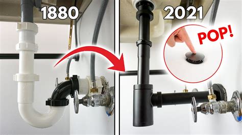 How To Install A Bottle Trap With Pop Up Drain Stopper To Replace Your