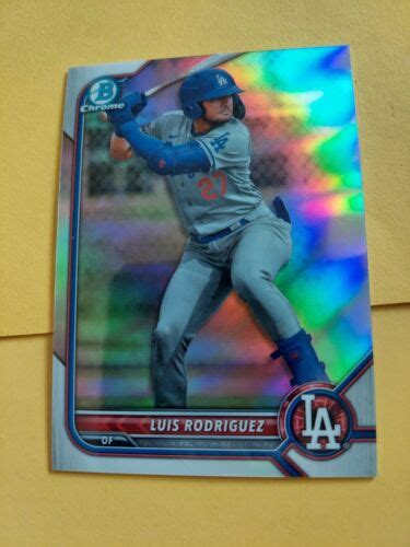 2022 Bowman Chrome Luis Rodriguez Refractor Prospect 188 499 Dodgers