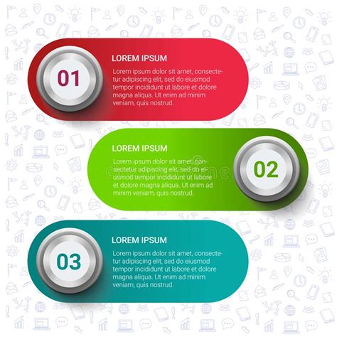 Vector Modern Infographic Template With Two Diagrams With Three And