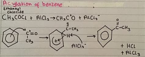 Reactions Of Benzene Flashcards Quizlet