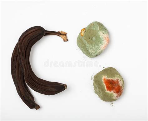 Rotten Fruit with Mold on White Table Stock Image - Image of hyphae ...