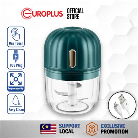 Europlus Rechargeable Wireless USB Portable Mini Chopper Blender Food