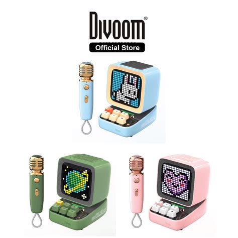 Divoom Ditoo Mic Retro Pixel Art Game Bluetooth Speaker With Microphone