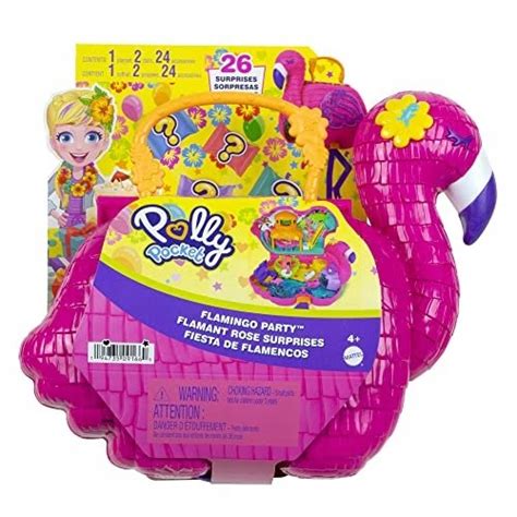 Walizka Polly Pocket Piniata Flaming Zestaw Niespodzianek Hjn