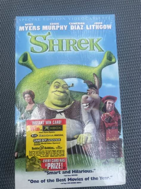 Shrek Movie Vhs Video Tape Special Edition Large Case Big Box New