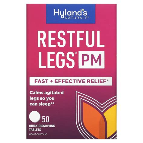 Hylands Naturals Restful Legs Pm 50 Quick Dissolving Tablets