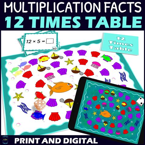 12 Times Table Multiplication Fluency Board Game | Made By Teachers