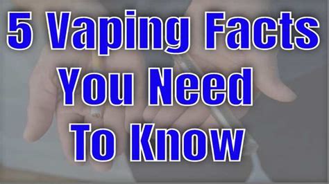 5 Vaping Facts You Need To Know Conscious Life News