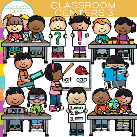 Classroom Centers Clip Art - Set Three , Images & Illustrations ...