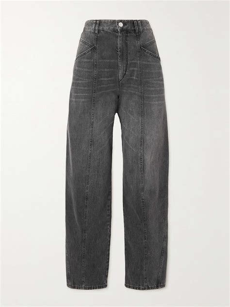 ISABEL MARANT Vetan High Rise Tapered Jeans NET A PORTER