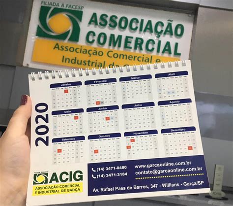 ACIG calendário do comércio está definido até o final do ano