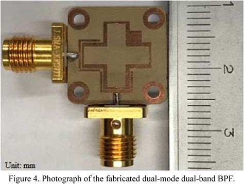 Figure 2 From Design Of Compact Dual Mode Dual Band Microstrip Bandpass