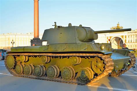 Carro Armato Pesante Sovietico KV 1 Klim Voroshilov Nel Paesaggio Di