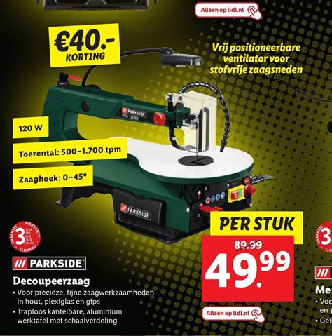 Parkside Decoupeerzaag Aanbieding Bij Lidl