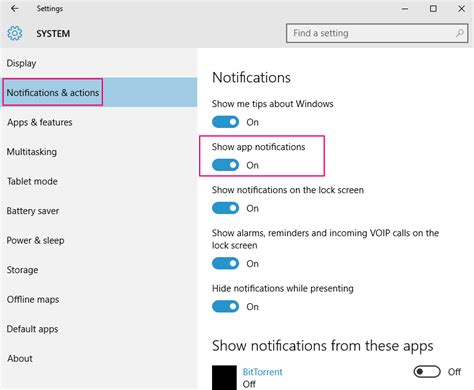 How Do You Enable Disable Notifications In Windows