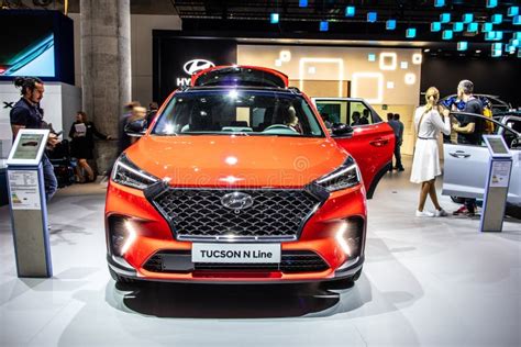 Hyundai Tucson N Line Vid IAA Tredje Generationens Facelift Suv