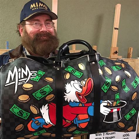 Post Original Hand Painted Louis Vuitton Bag With Uncle Scrooge Mcduck