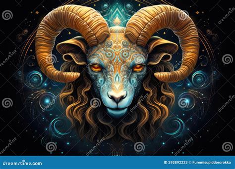 Zodiac Aries Symbol Aries is a Fire Sign Stock Image - Image of month ...