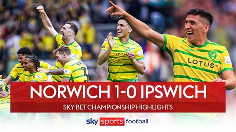 Norwich City 1-0 Ipswich Town | Championship highlights | Football News ...