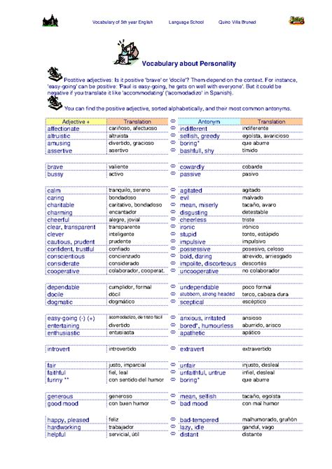 Adjetivos Resumen Lingu Stica Aplicada A La Ense Anza Del Idioma