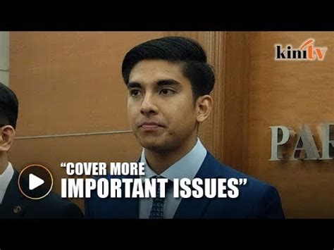 Syed Saddiq Slams Press For Questions On Shirtless Bathtub Photo YouTube