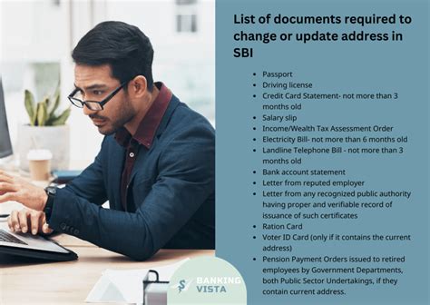 Ways On How To Change Or Update Sbi Account Address Banking Vista