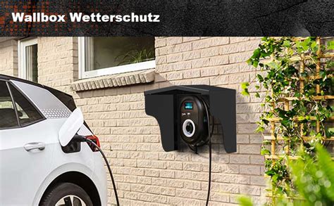 Tonhui Wallbox Wetterschutz Berdachung F R Lades Ule Schutzdach F R E