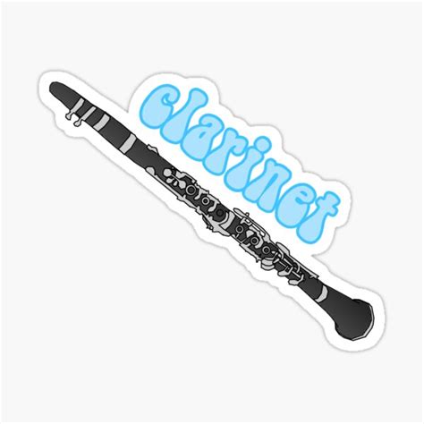 Clarinet Sticker Band Sticker For Sale By Michellesantoso Redbubble