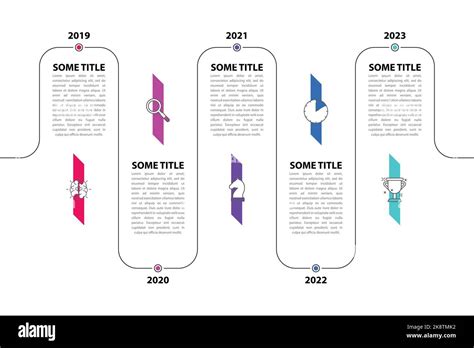 Plantilla De Diseño Infográfico Concepto De Línea De Tiempo Con 5 Pasos Se Puede Utilizar Para