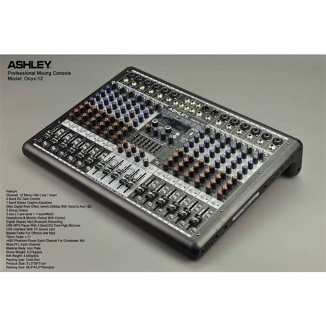 Jual MIXER ASHLEY ONYX12 ONYX12 12 CHANNEL ORIGINAL Shopee Indonesia