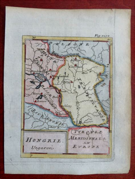 Kingdom of Hungary Ottoman Empire Transylvania 1685 Mallet map: (1685 ...