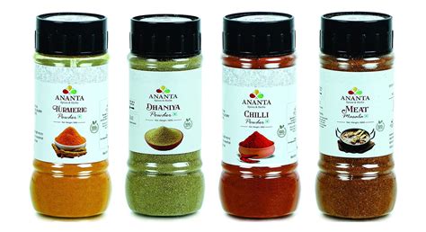 Ananta Spices Herbs Combo Of Haldi Dhaniya Chilli Powder Meat