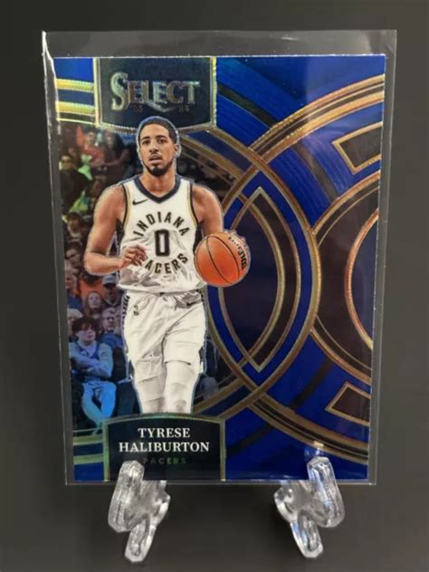 TYRESE HALIBURTON 2023 24 Panini Select Blue Prizm Premier Level