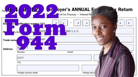 How To Fill Out IRS Form 944 For 2022 Employers Annual Federal Tax