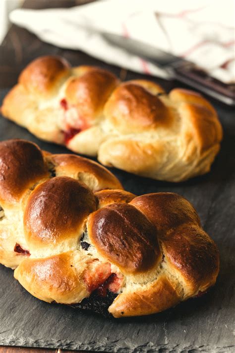 Raspberry Chocolate Challah Braided Bread Specialty Foods Braided