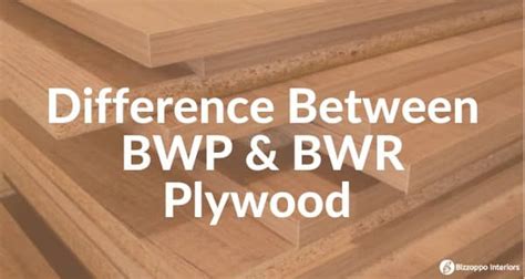 What Is The Difference Between BWP and BWR Plywood | Bizzoppo Interiors