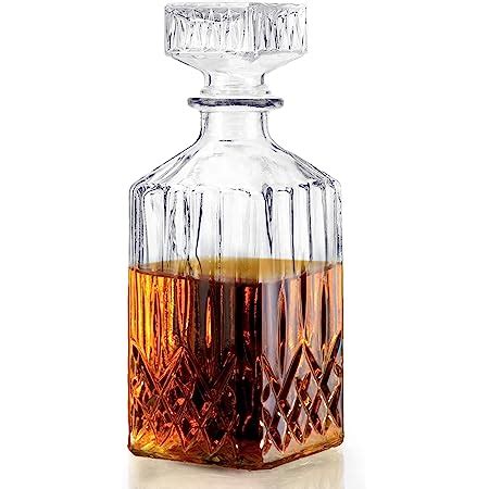 Whiskyflasche Karaffe Whiskey Dekanter mit Glass Verschluss 800ml für