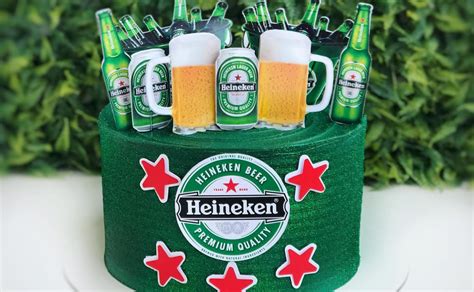 Topper De Bolo Heineken Em 2021 Bolo Heineken Bolo Cerveja Bolos De