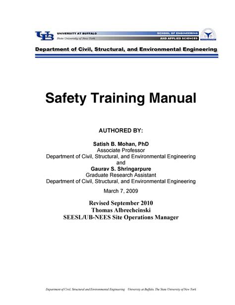 Safety Training Manual Safety Training Manual Authored By