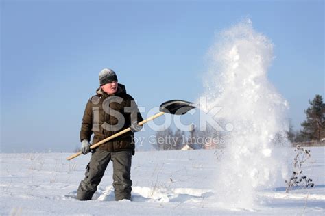 Shoveling Snow Stock Photo | Royalty-Free | FreeImages