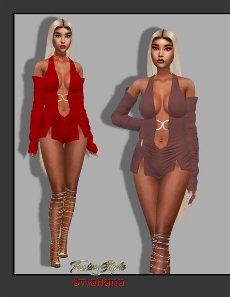 FusionStyle By Sviatlana On Twitter Bodysuit With Sleeves Sims 4 Female