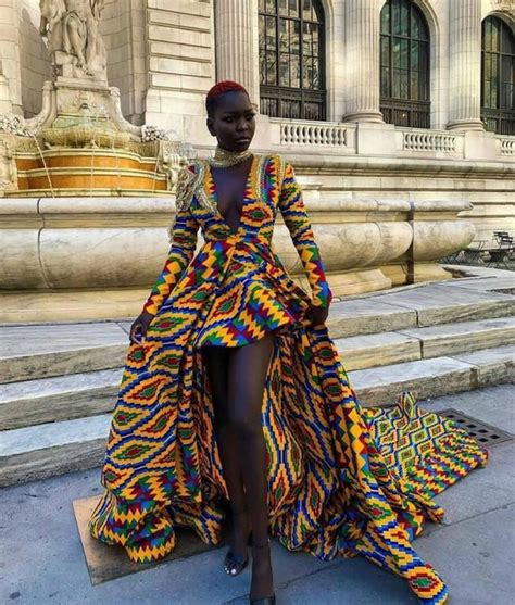 Kente Prom Dress African Prom Dresses African Bridesmaids Etsy