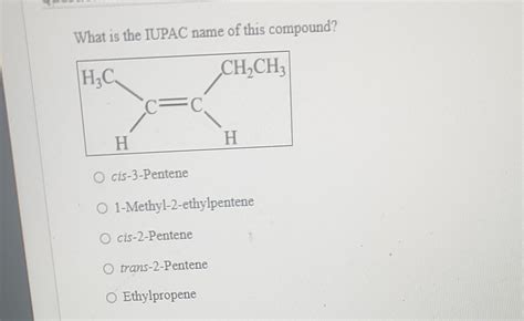 Solved Draw The Structural Formula For Both Cis 2 Pentene 41 OFF