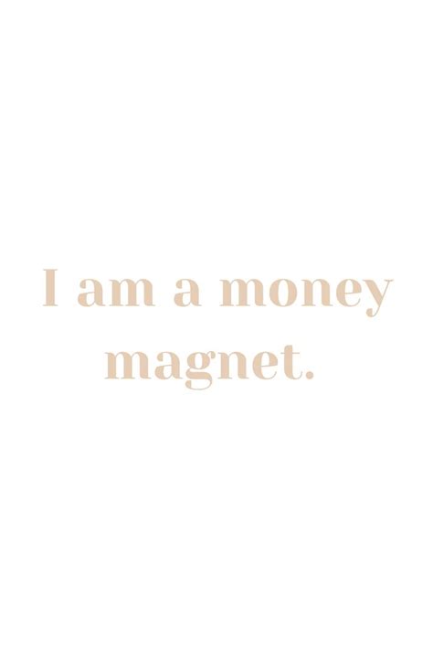 Positive AffirmationMoney MagnetI Am A Money Magnet Vision Board