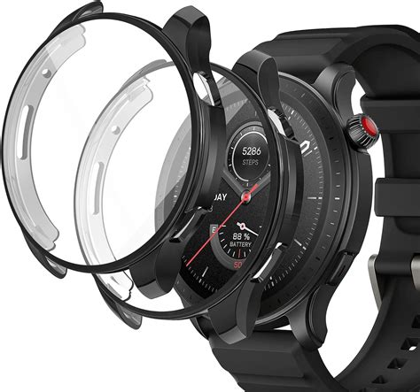 SciuU Protective Case Compatible With Amazfit GTR 4 2 Pack All